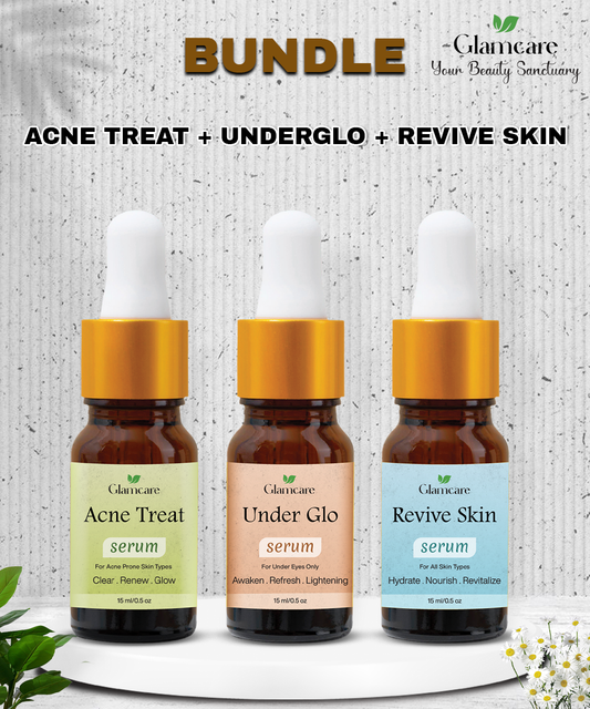 Face Bundle 2 (Acne Treat + Underglo + Revive Skin)